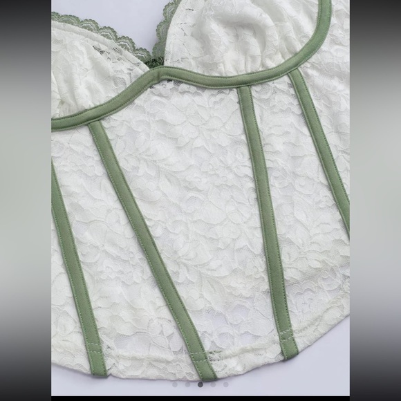 Cider NWOT Floral Lace faux Corset Tank Top size: 2XL - Picture 5 of 11